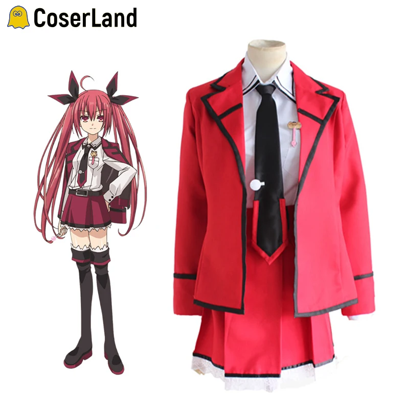 Itsuka Kotori униформа для косплея свидания девочек школы JK Униформа юбка милое платье