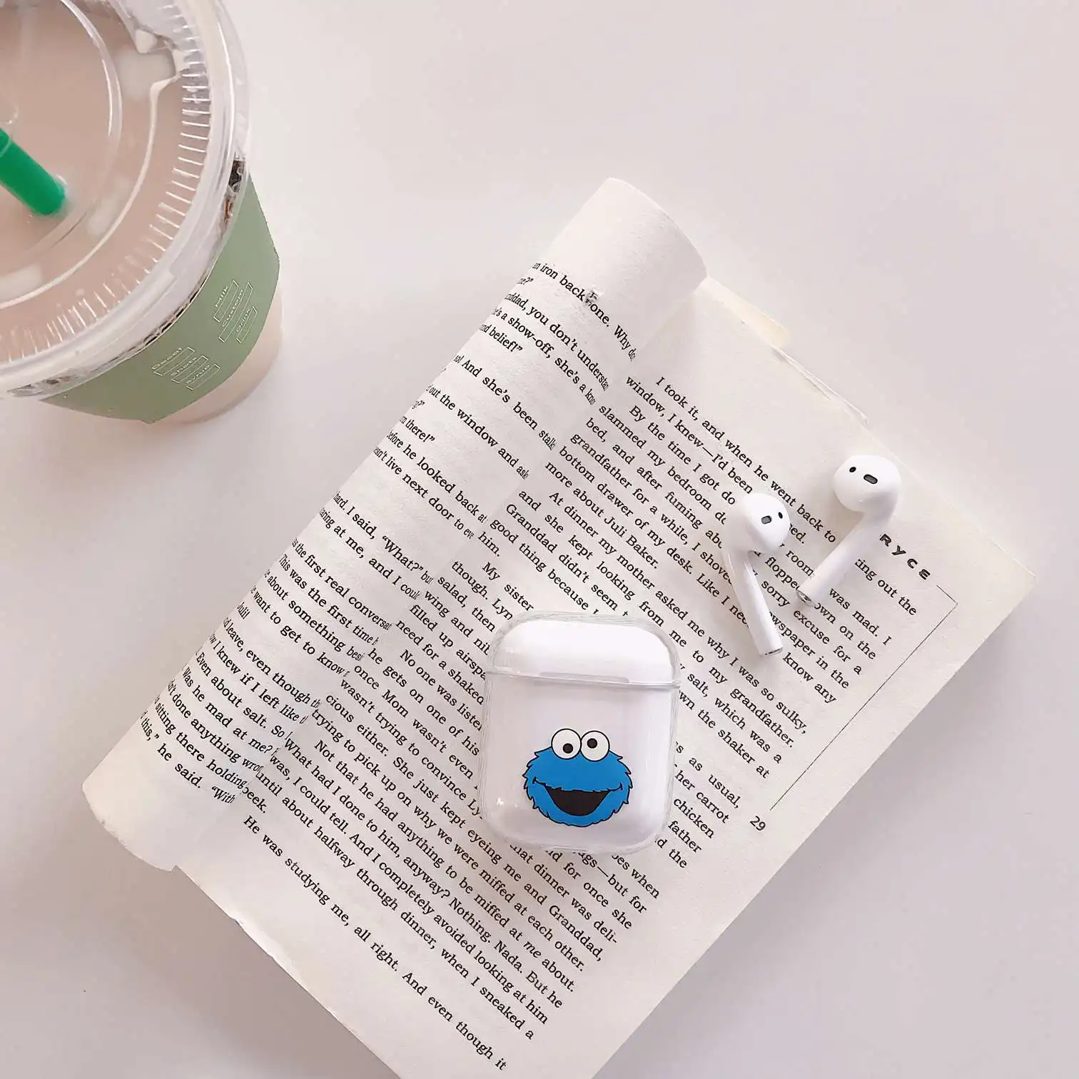 A3 Чехол для Apple AirPods с рисунком из мультфильма, прозрачный жесткий защитный чехол, беспроводной чехол для наушников, милый чехол для Airpods 2, прозрачный чехол, fundas - Цвет: A3