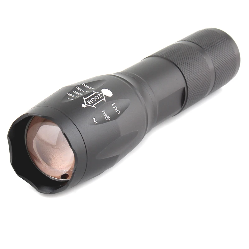 

LED powerful Flashlight T6 COB bulbs 18650 Flash light torch Zoom AAA battery lighting camping hiking 1200LM Waterproof lights