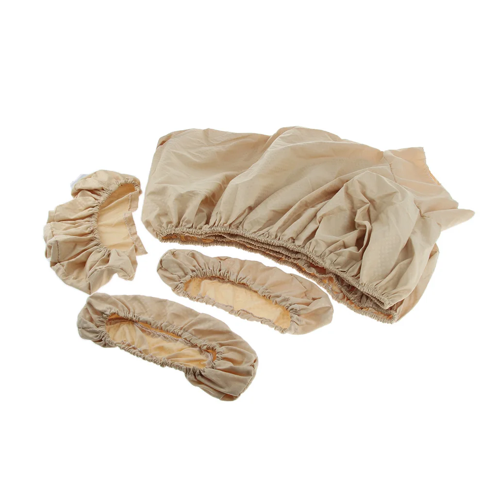 4pcs Massage Table Bed Fitted Sheets Pad Face Cradle Pillow Covers Set 185x60cm/72.15x23.40 inch