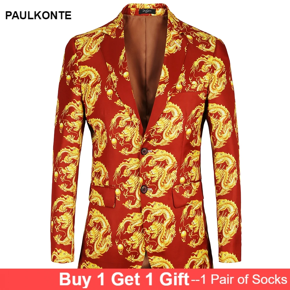 2019 Men'S Printed Single West High Quality Business Casual Fashion Luxury Classic Joker Men'S Blazer 2019 Men'S Printed Single West High Quality Business Casual Fashion Luxury Classic Joker Men'S Blazer