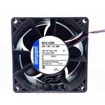 

For ebmpapst 8214 J/2H3 8214J/2H3 DC 24V 1.1A 26W 8038 8CM 80*80*38mm Inverter drive cooling fan