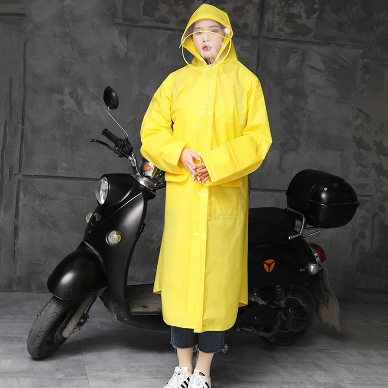 Chubasquero impermeable portátil de viaje largo para mujer, ponchos  impermeables sin botones para mujer, abrigo de lluvia transpirable  Chubasquero