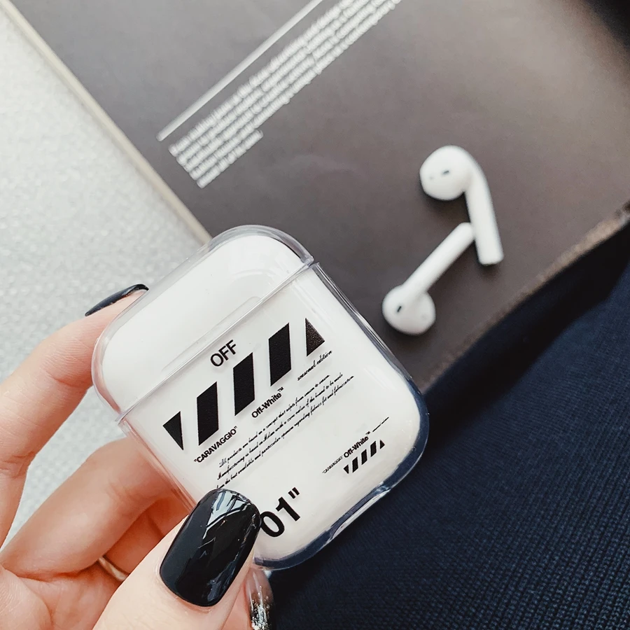 Роскошный уличный чехол с bluetooth-гарнитурой для Airpods pro 3 2 1 прозрачные аксессуары для наушников Мягкий чехол из ТПУ белая сумка - Цвет: AirPods 1 2