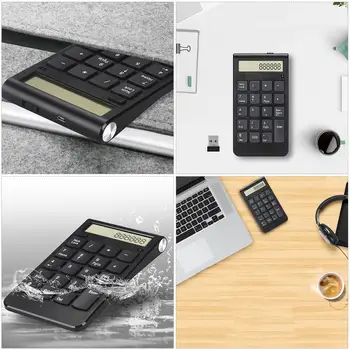 

USB Keyboard 2.4G Digital Display Rechargeable Wireless Numeric Smart Keypad Office Supplies ,Financial Accounting Wireless