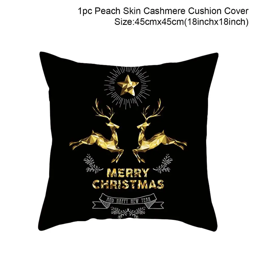 Pillowcase 38 PATIMATE, Рождественский чехол для подушки, Рождественское украшение, рождественские украшения для дома,, рождественские подарки, год - Цвет: Pillowcase 38