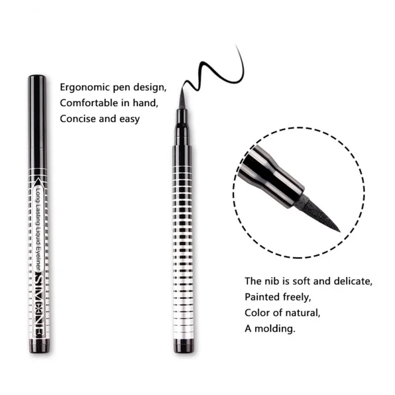 Make Up2ml Черная Подводка для глаз стойкая водостойкая гладкая легко окрашиваемая подводка для глаз Maquiagem Новинка