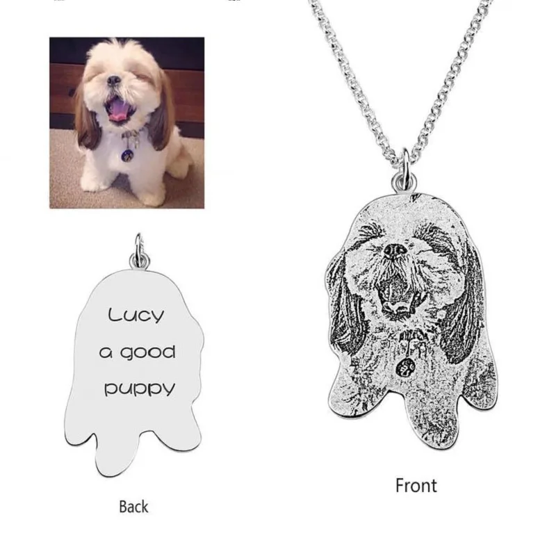 Custom-Pet-Photo-Necklaces-Pendant-Engraved-Name-wish-925-Sterling-Silver-Dog-Tag-for-Women-Men