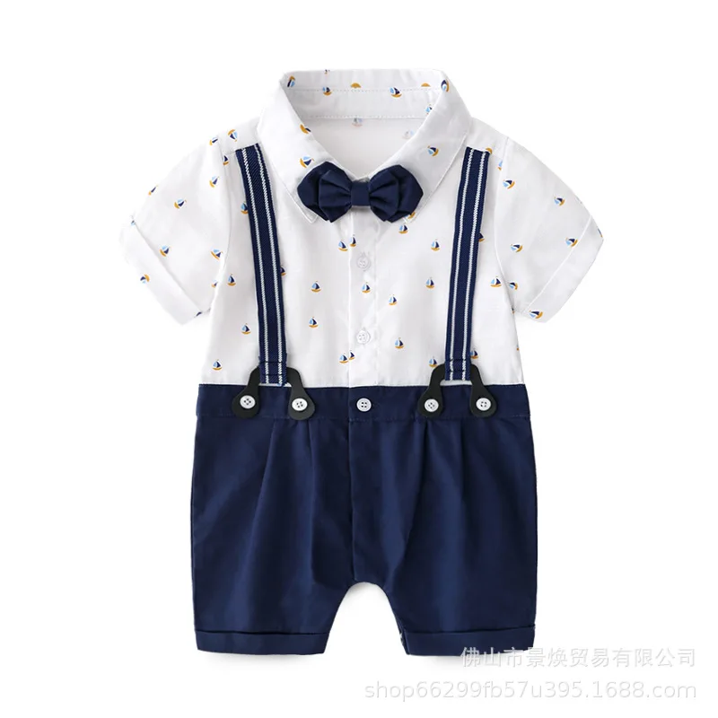 Одежда для мальчиков Летняя короткая хлопковая футболка в нежном стиле с