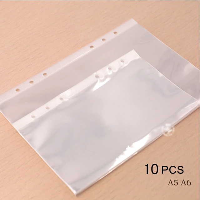 A4 A5 PVC Clear Floder Hole A6 A7 File Loose Leaf Card Ticket