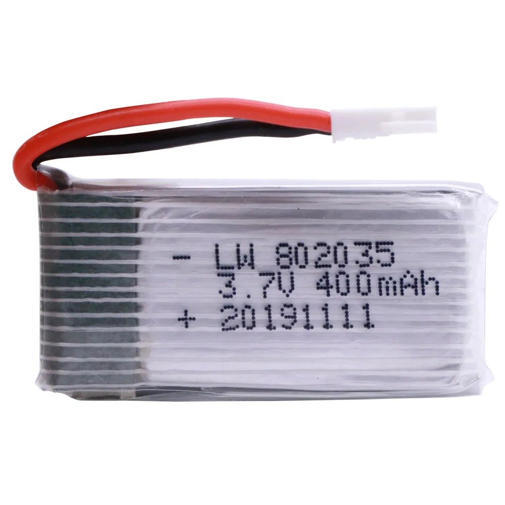 3 7 В 400 мАч Lipo аккумулятор для H107 H31 KY101 E33C E33 U816A V252 H6C 25C RC Quadcopter 802035