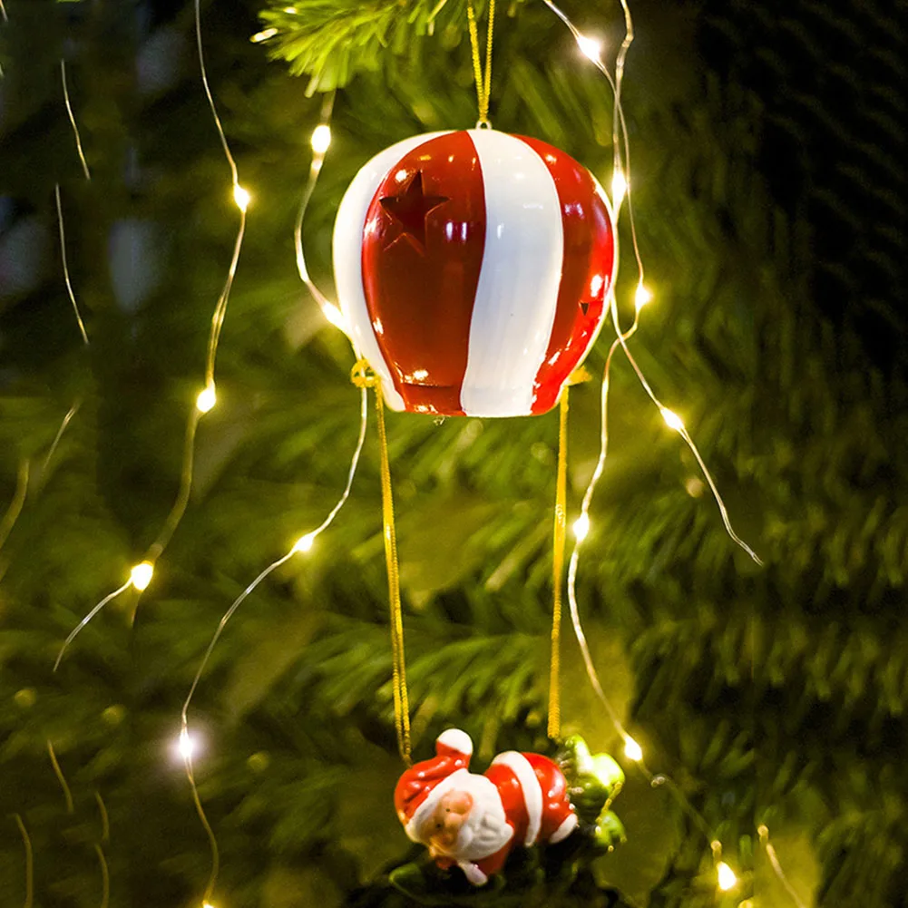 Light Ceramic Air Balloon Closet Home Hanging Battery Powered Santa Claus Decorative Tree Party Supplies Wall Christmas Pendant | Дом и сад