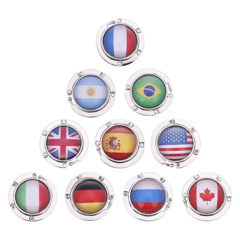 Национальная Сумочка с изображением флага крючок из цинкового сплава складная