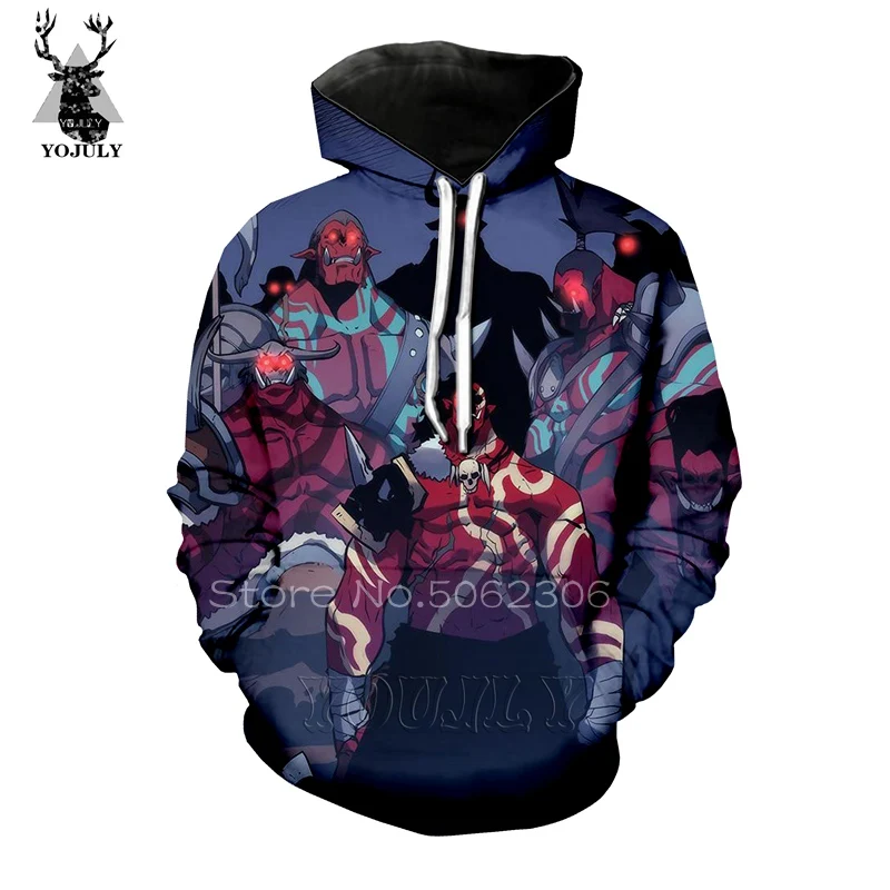 4 Solo выравнивание толстовки off white Мужская толстовка 3D аниме Harajuku Lil открытый топы хип хоп Уличная странные вещи пуловер A54 - Цвет: 4