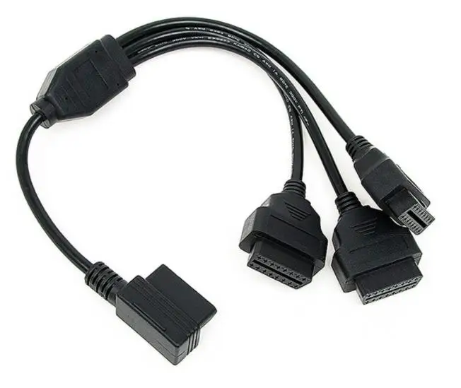 50pcs Diagnostic Adapter OBD2 Car Tools OBD 2 1 to 3 L Cable Male Three Port To Female for elm327 | Автомобили и мотоциклы