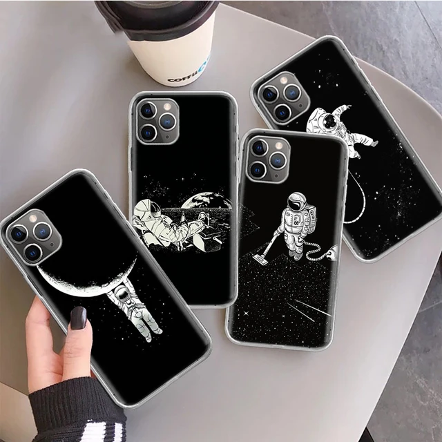 Starry Astronaut Moon Silicon Call Phone Case For Apple Iphone 11 13 14 Pro  Max 12 Mini 7 Plus 6 X Xr Xs 8 6s Se 5s Cover Coque - Mobile Phone Cases &  Covers - AliExpress