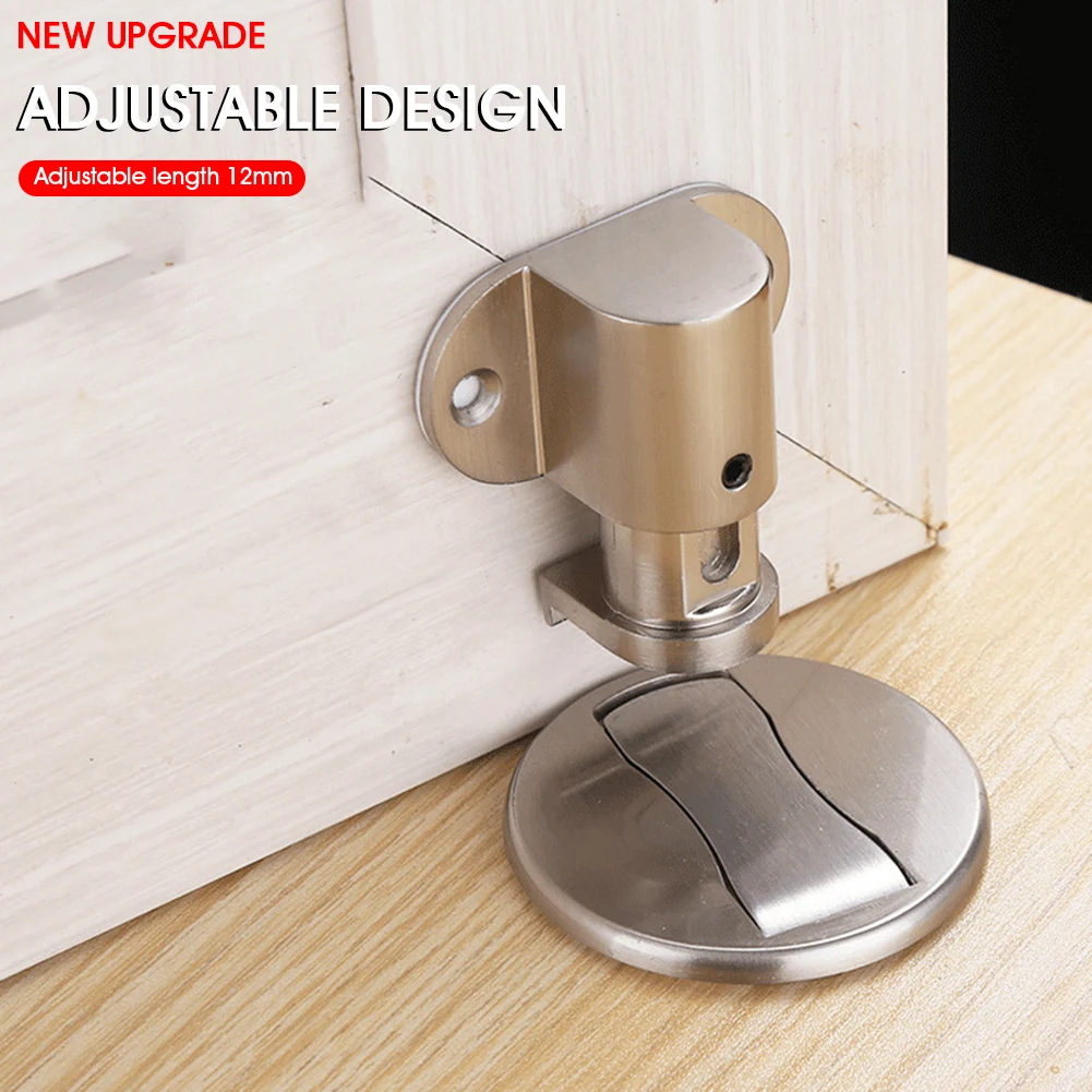 Door Stopper Heightadjustable No Drilling Metal Door Stop