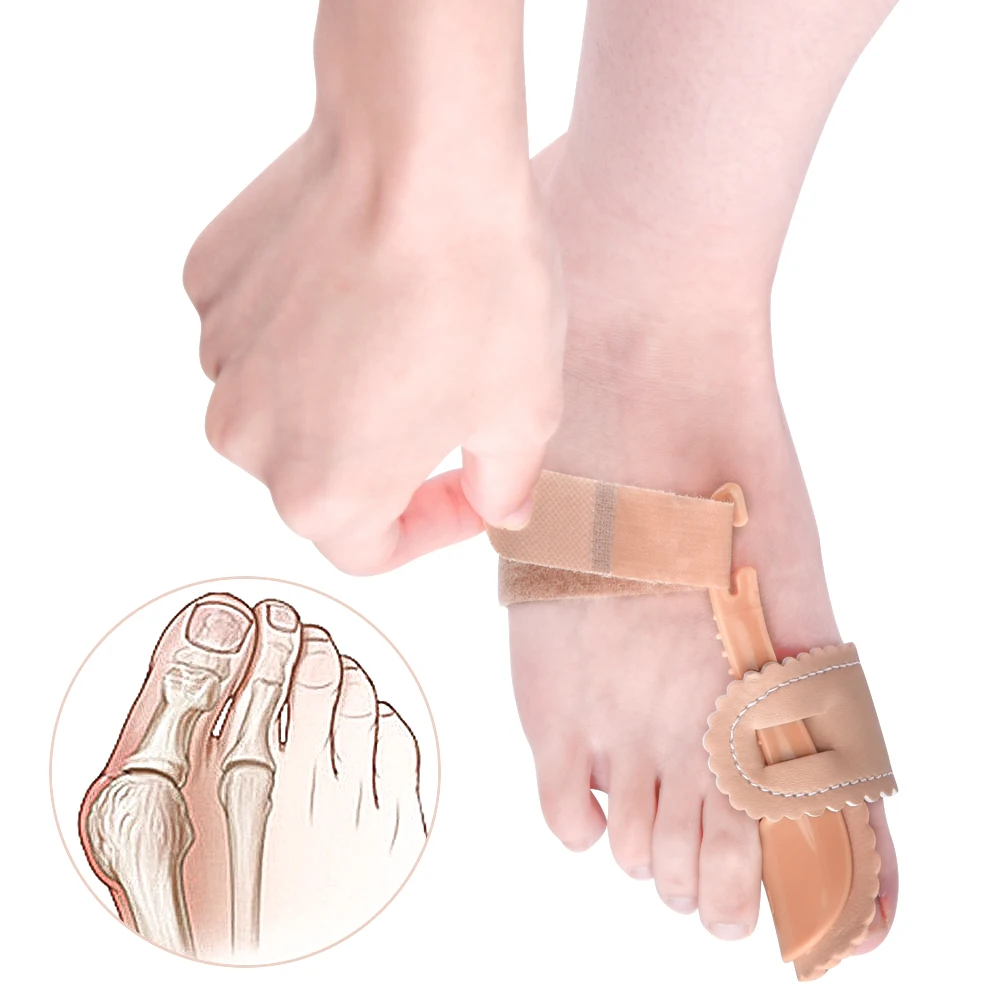 1Pcs Hallux Valgus Splint Correction Bicyclic Bunion Thumb Orthopedic Bone Big Toe Separator Finger Pedicure Foot Care Tool