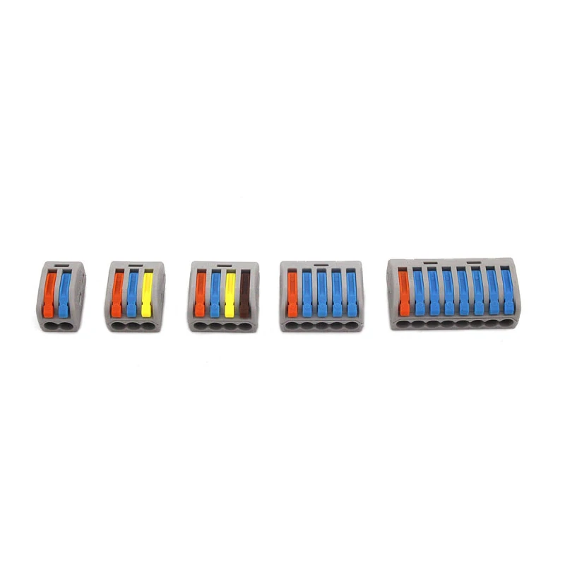 Conectors цвет 222-412 413 Мини Быстрый провод компактный Универсальный разъем проводник PCT-212 нажимной клеммный блок