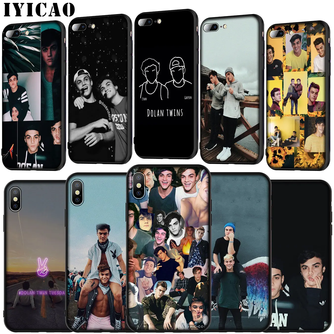 Мягкий силиконовый чехол dolan twins для iPhone 11 Pro XR X XS Max 6 6S 7 8 Plus 5 5S SE |
