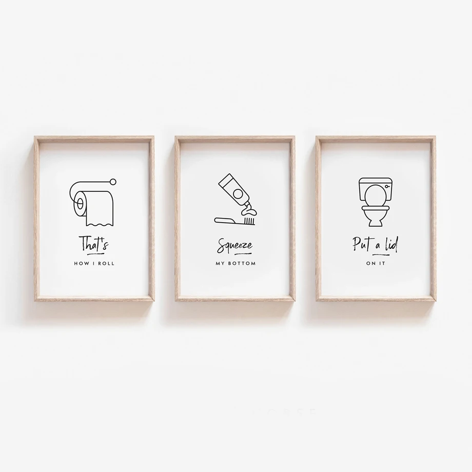 Toilet-Paper-Brush-Teeth-Toilet-Wall-Art-Canvas-Painting-Nordic-Posters-And-Prints-Wall-Pictures-For (2)