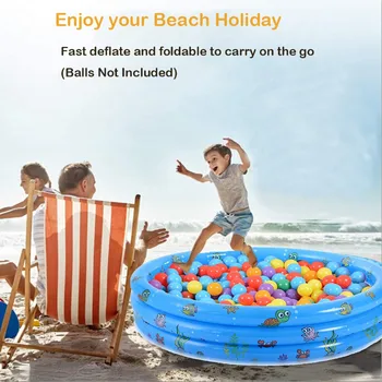 

Play Ball Pool Baby swimming Pool Child Summer kid Water Toys inflatable Bath Tub Round lovely animal printed bottom May 27th