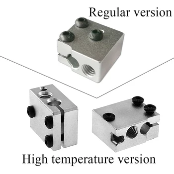 

Volcano Eruption Heat Block Hot End For 1.75/3mm Filament V5 V6 Extruder J-head Heater 3D Printers Part Aluminium Heating Parts