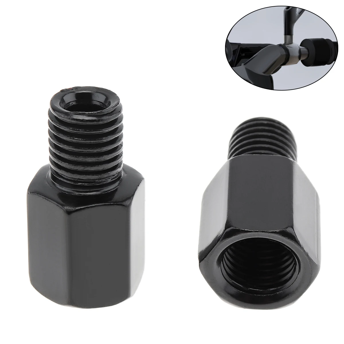 

1pcs Motorcycle Rear View Mirrors Adapter Motorbike Side Mirror Holder Bolts Screw Clockwise 10mm to 10mm