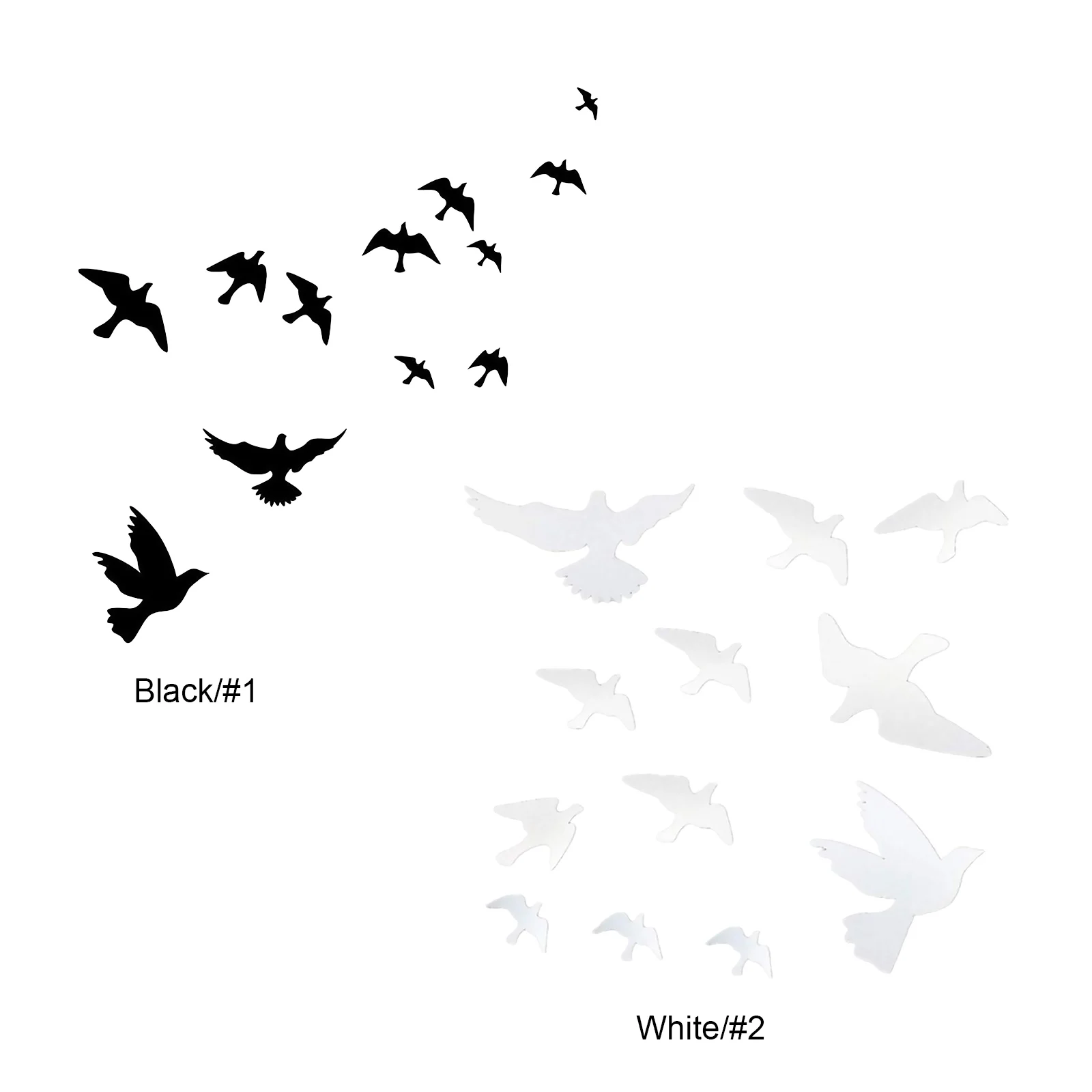 Window Alert Bird Stickers Set Anti-Collision Doors and Windows Glass Decor Self-Adhesive Silhouettes Window Clings Sticker window stickers