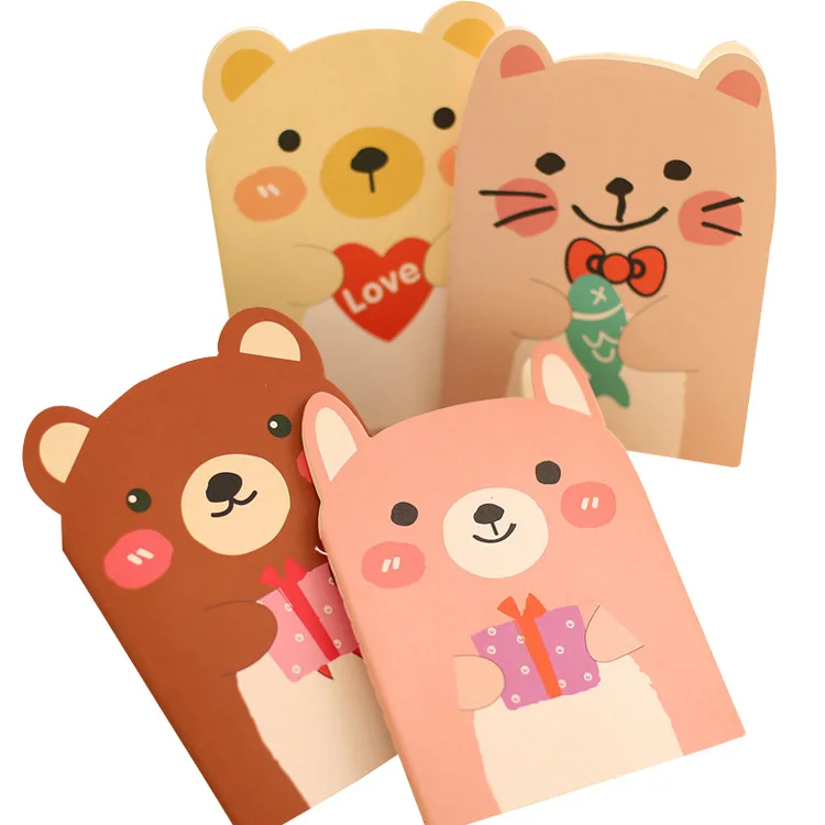 

Korean notebook kawaii cute bear diary notebook Journal Planner agenda office school stationary gifts