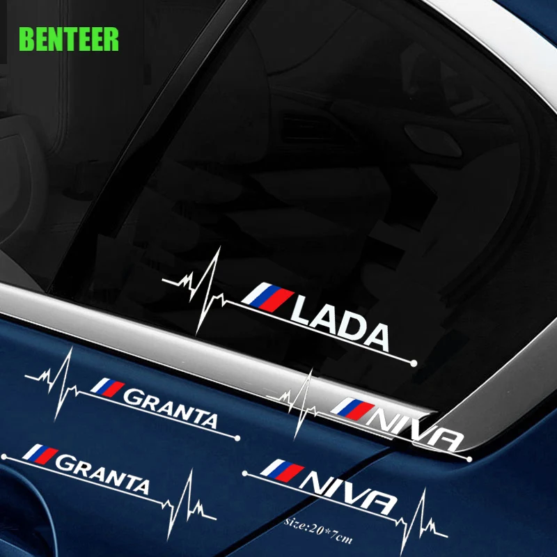 Наклейки на автомобильные окна для Lada Xray Largus Granta Niva 2 шт.|Наклейки автомобиль| |