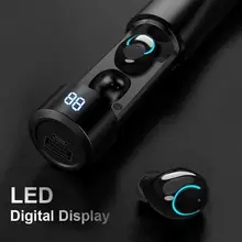 TWS Bluetooth 5,0, беспроводные наушники 6D, стерео наушники с шумоподавлением, мини наушники с микрофоном, 2600 мАч, зарядное устройство, внешний аккумулятор