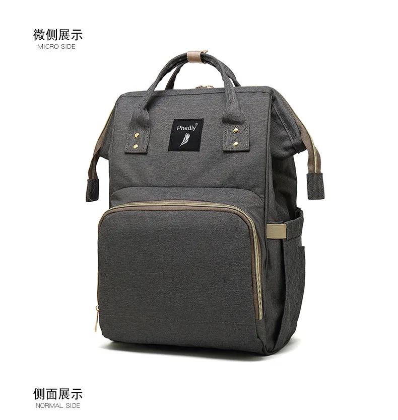 Amazon наплечный рюкзак с надписью MOM большой емкости Лен водонепроницаемая сумка для подгузников кормящих путешествий Портативная сумка для мамы
