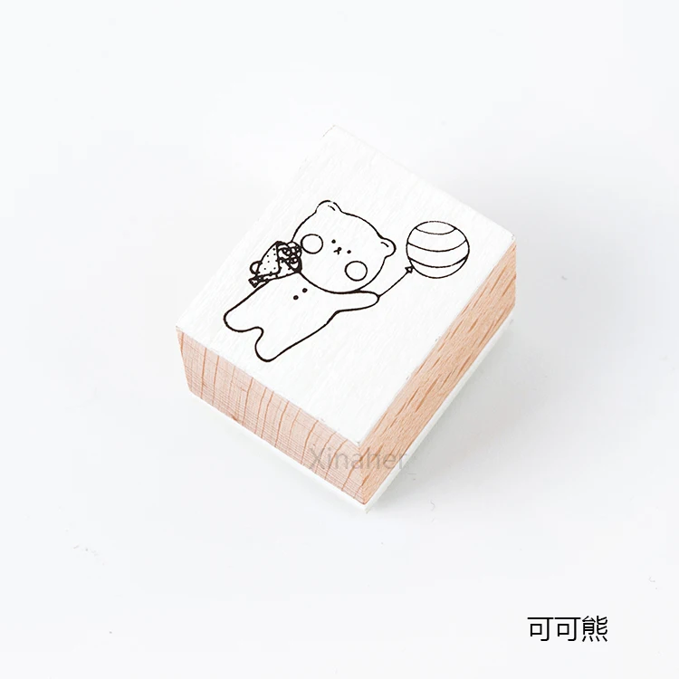 A XINAHER мультфильм Медведь Кролик список памятки штамп DIY деревянные и резиновые штампы для скрапбукинга канцелярские товары Скрапбукинг Стандартный штамп - Цвет: A