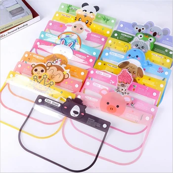 

50PCS/LOT Anti-fog Face Shield Durable Full Face Splatter Screens Cute Cartoon Face Cover Kitchen Tools