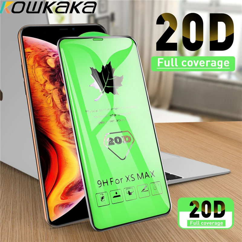 Защитное закаленное стекло kowkaka 20D для iphone 7 6 6s 8 Plus 11 Pro XS Max XR X экрана X|Защитные