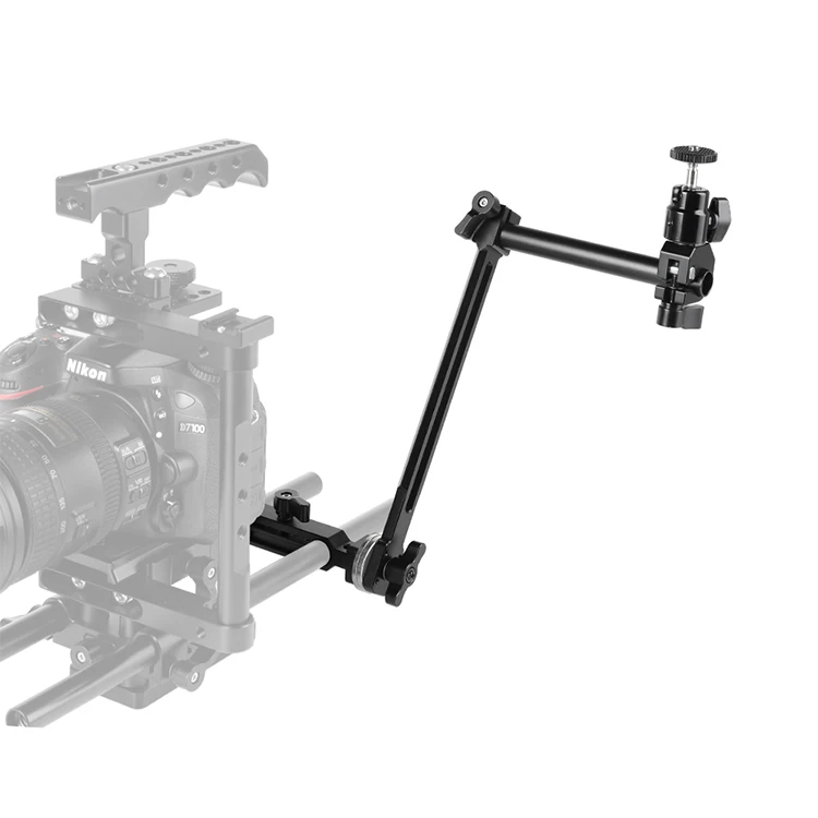 Поддерживающий вал для монитора камеры CAMVATE DSLR с разъемом arri Rosette и адаптером с зажимом стержня 15 мм C2274