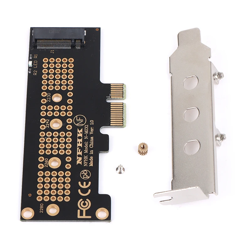 

Переходная карта NVMe PCIe M.2 NGFF SSD на PCIe x1 PCIe x1 на M.2 с креплением