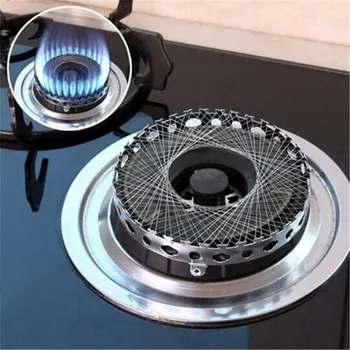 

Kitchen New Hot Sale Stainless Steel Gas Cooker Stove Torch Net Windproof Energy Saving Round Cover Mesh Case Accessories