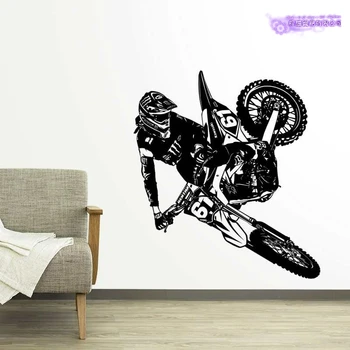 

MXGP Off-road Motorcycle Racing Sticker Vehicle Motocross Posters Vinyl Wall Decals Decor Mural Off-road Autocycle Racing Decal