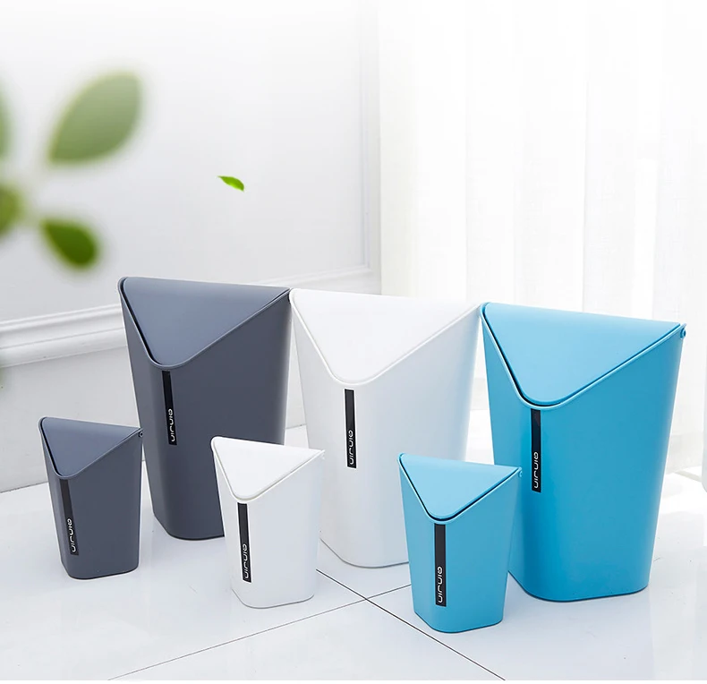 

Bedroom Headstock Plastic Mini Waste Basket Bin Holder Storage Bucket Trash Can Wastebin Office Desk Organizer 3 Colors