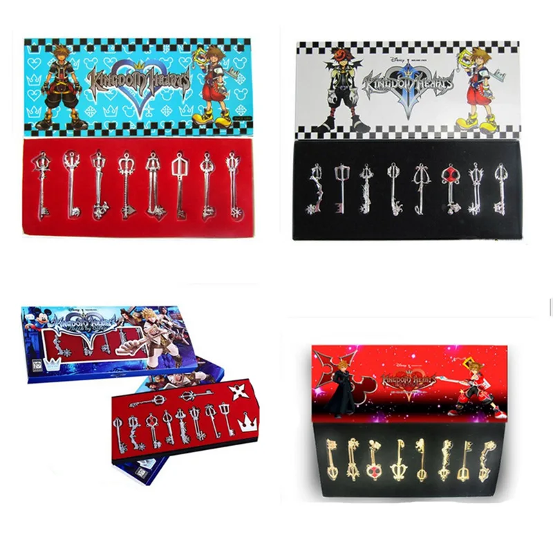 

AliExpress kingdom hearts Key Arsenal Weapons Hanging Buckle Keychain Boxed Set