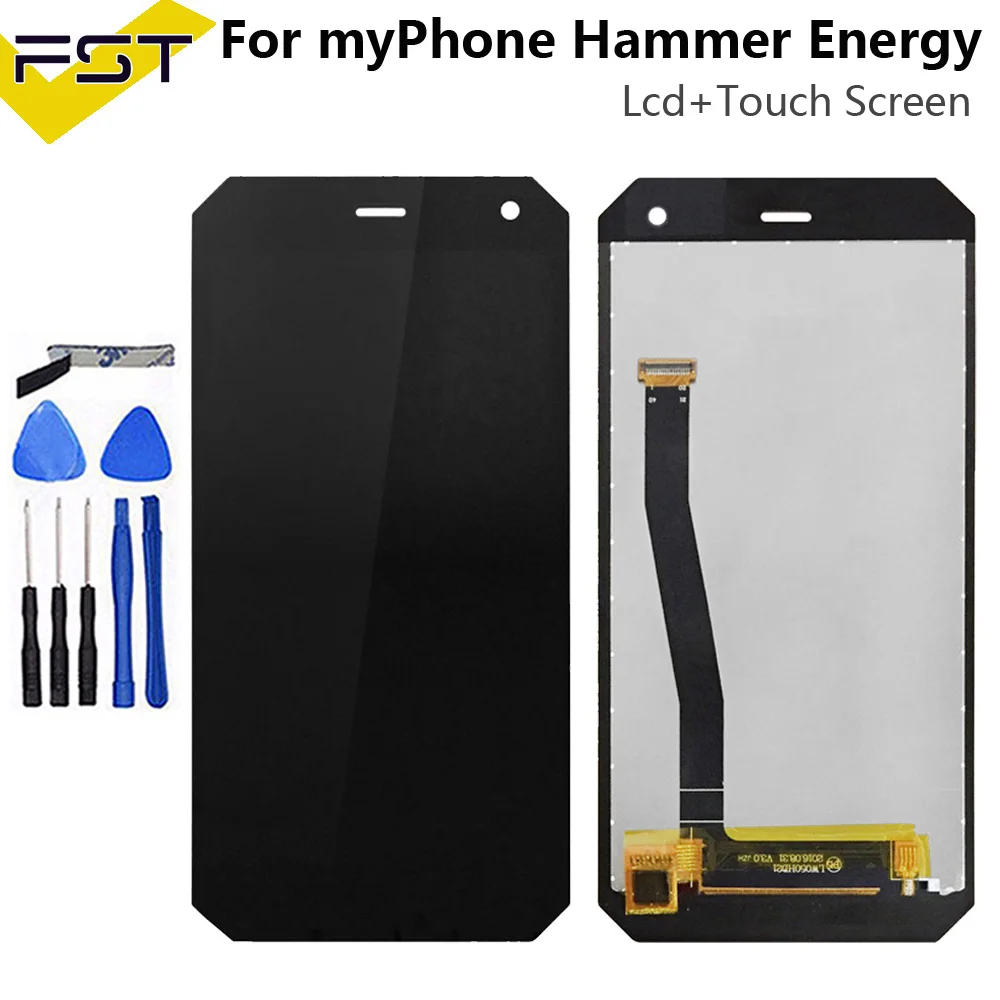 Goede Zwart Voor myPhone Hamer Energie Lcd scherm + Touch Screen Vergadering Hoge Kwaliteit Digitizer Glas Panel Vervanging + Gereedschap