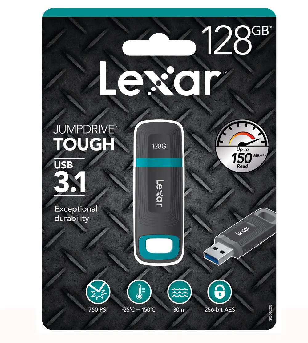 Lexar Jumpdrive USB флэш-память 32GB 64gb 128GB USB3.1 до 150 МБ/с. скачок привод Водонепроницаемый 3ATM исключительная износостойкость u-диски