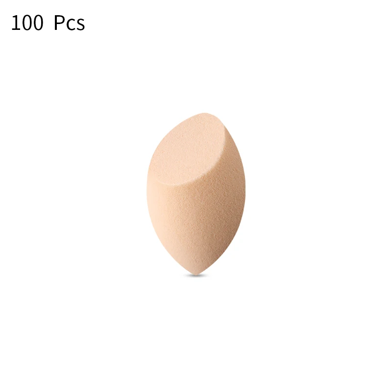 T18-100pcs Спонж для макияжа, 100 шт., косметический спонж для растушевки лица, безупречная основа, крем для растушевки, косметический спонж для пудры - Цвет: T18-100pcs