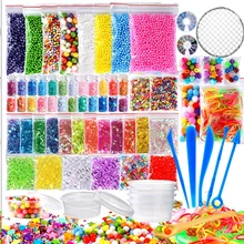 72 пачки, наборы для изготовления слизи, сделай сам, ручная работа, цветной пенопластовый шар, гранулы, набор материалов для изготовления слизи