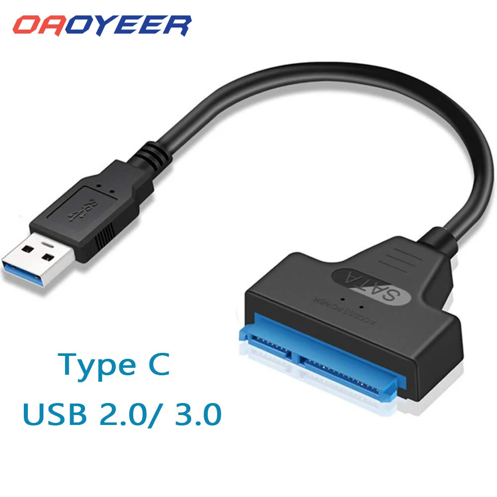 Usb Sata кабель 3 к 0 адаптер Компьютерные кабели Разъемы Поддержка 2 5 дюймов Ssd Hdd