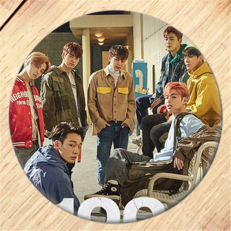 16 Kpop iKON Kim Jin Hwan брошь на булавке Значки для косплея для одежды украшение для рюкзака ювелирные изделия B052 - Окраска металла: 16