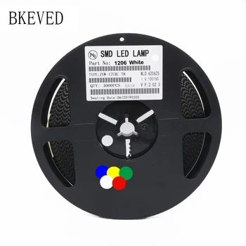 

1Reel 3000pcs 1206 SMD LED diodes light yellow red green blue White new and original