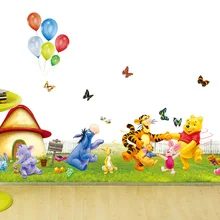 Мультяшная детская комната фон украшения экологически чистые съемные наклейки на стену настраиваемые AY7039